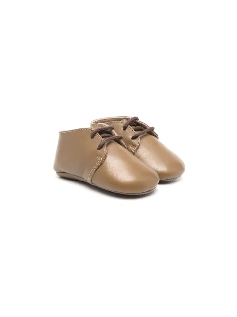 Bonpoint round-toe leather pre-walkers