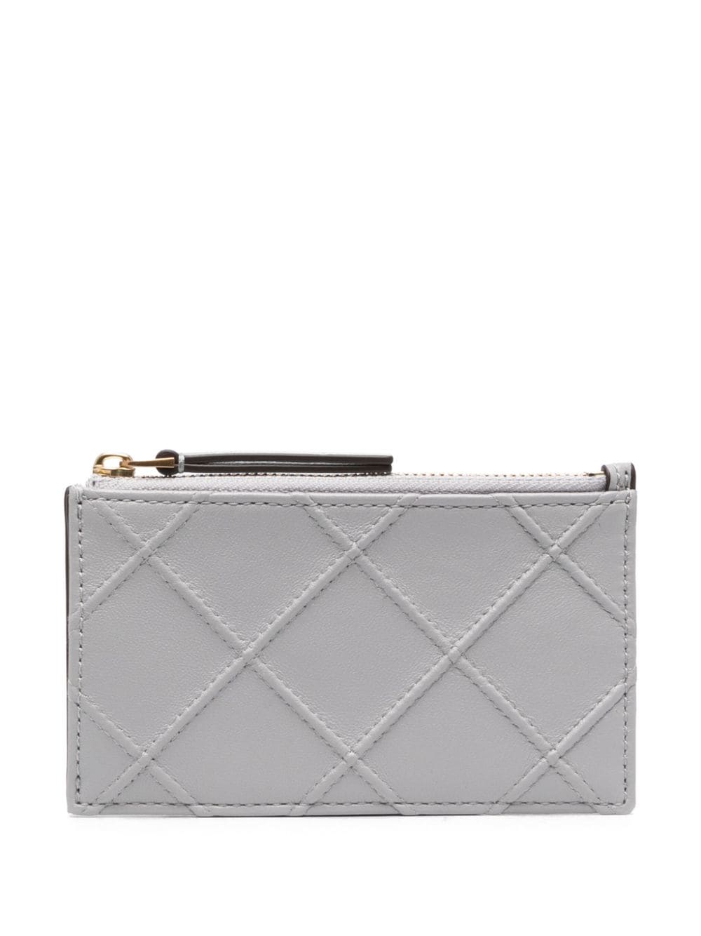 diamond-quilted leather wallet