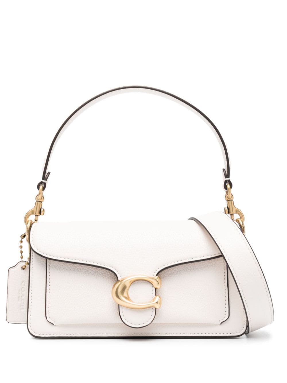 Coach Tabby Pebbled-leather Shoulder Bag In Neutrals