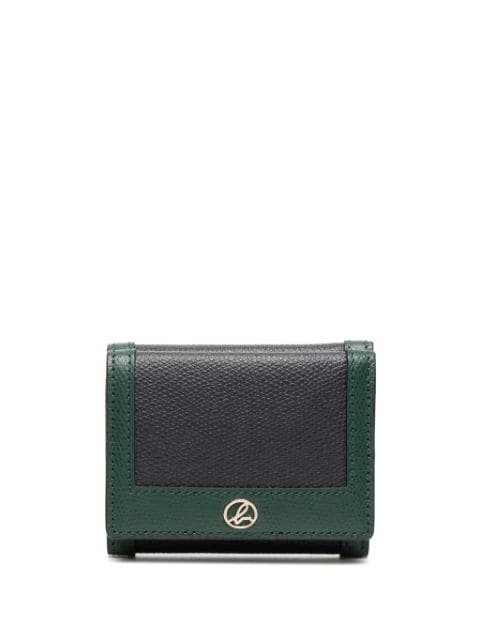 agnès b.  logo-plaque tri-fold leather wallet