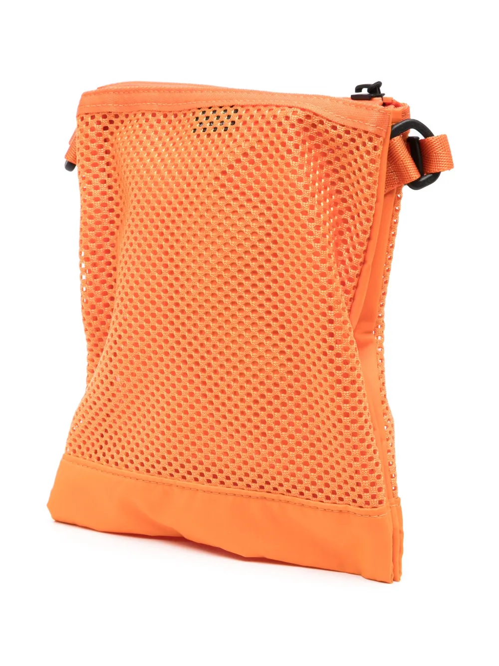 Shop Porter-yoshida & Co Logo-patch Mesh Shoulder Bag In Orange