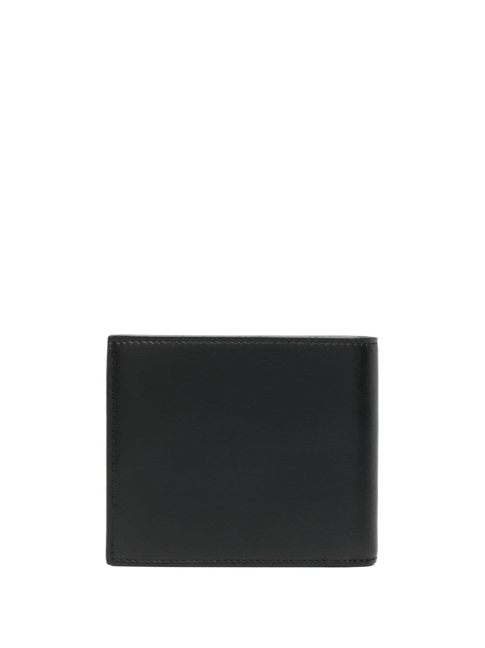 Giorgio Armani Portemonnee met geborduurd logo - Zwart