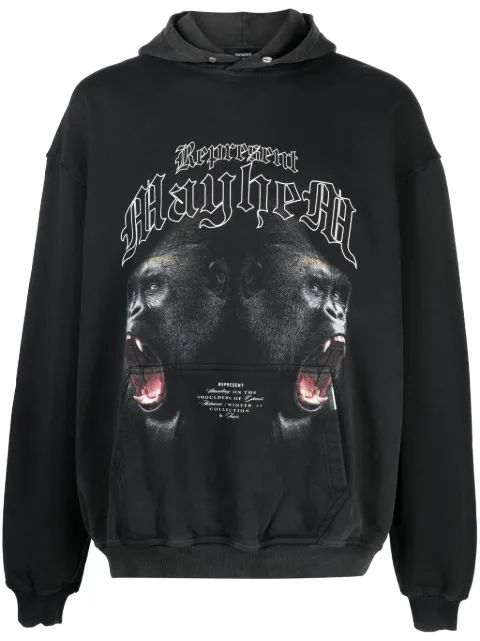 Represent Mayhem graphic-print hoodie