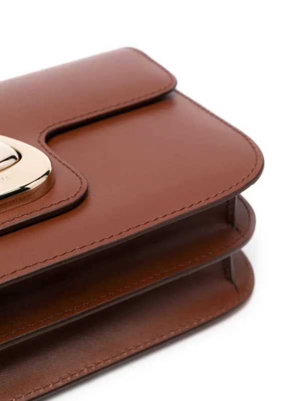 A.P.C. Astra Leather Shoulder Bag | Brown | FARFETCH