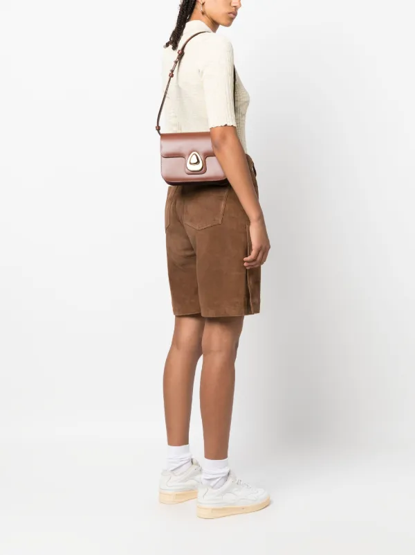 A.P.C. Astra Leather Shoulder Bag | Brown | FARFETCH
