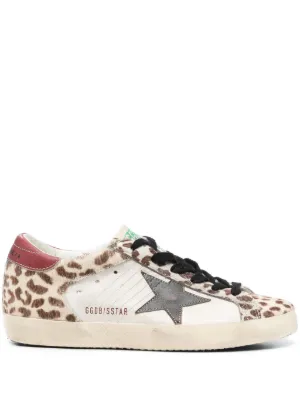 Golden Goose Super Star leopard print Sneakers Farfetch