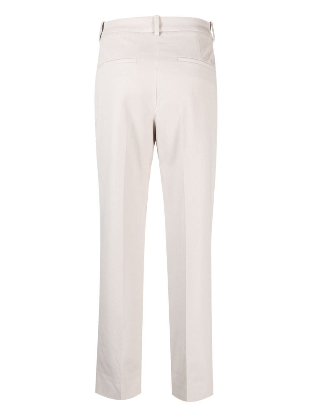 Shop Calvin Klein Slim-cut Tailored Trousers In Grey