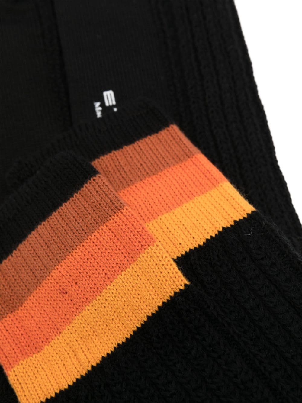 ETRO striped ribbed-knit socks - Zwart