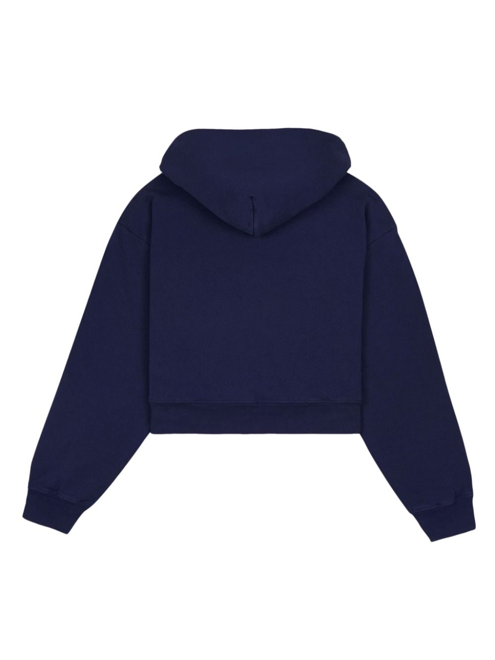 Shop Sporty And Rich Logo-print Cotton Hoodie In Blue