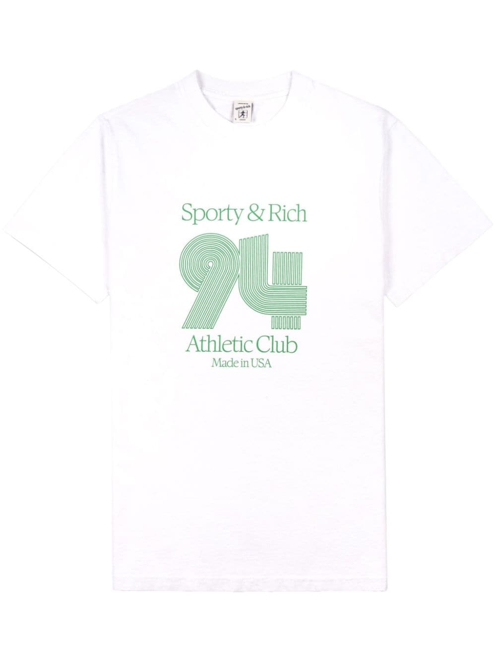 Shop Sporty And Rich 94 Athletic Club Cotton T-shirt In White