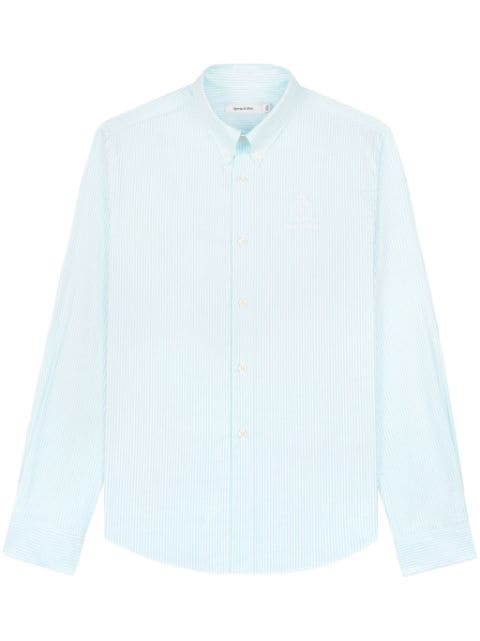 Sporty & Rich Oxford logo-embroidered cotton shirt
