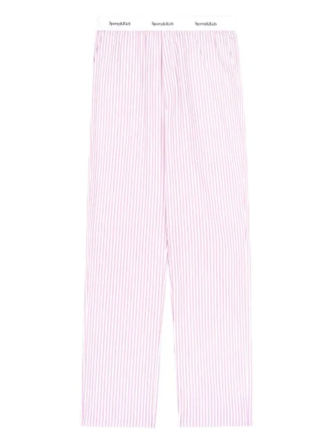 Sporty & Rich Pantaloni pigiama Serif con logo