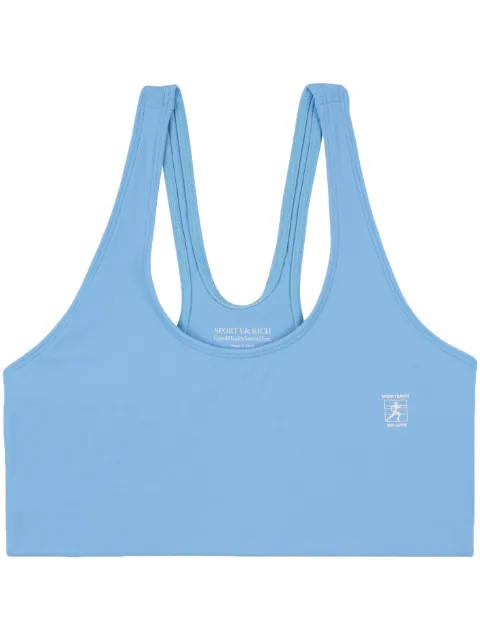 Sporty & Rich Runner logo-print sports bra