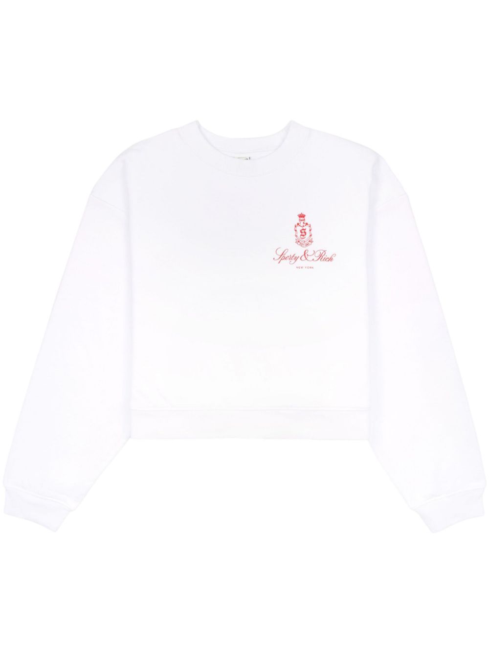 Vendome crew-neck crop top