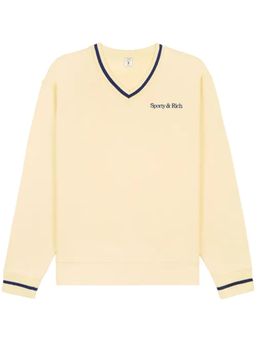 Pull New Serif à col v - Sporty & Rich - Modalova