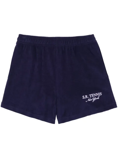 Sporty & Rich Tennis Terry cotton shorts
