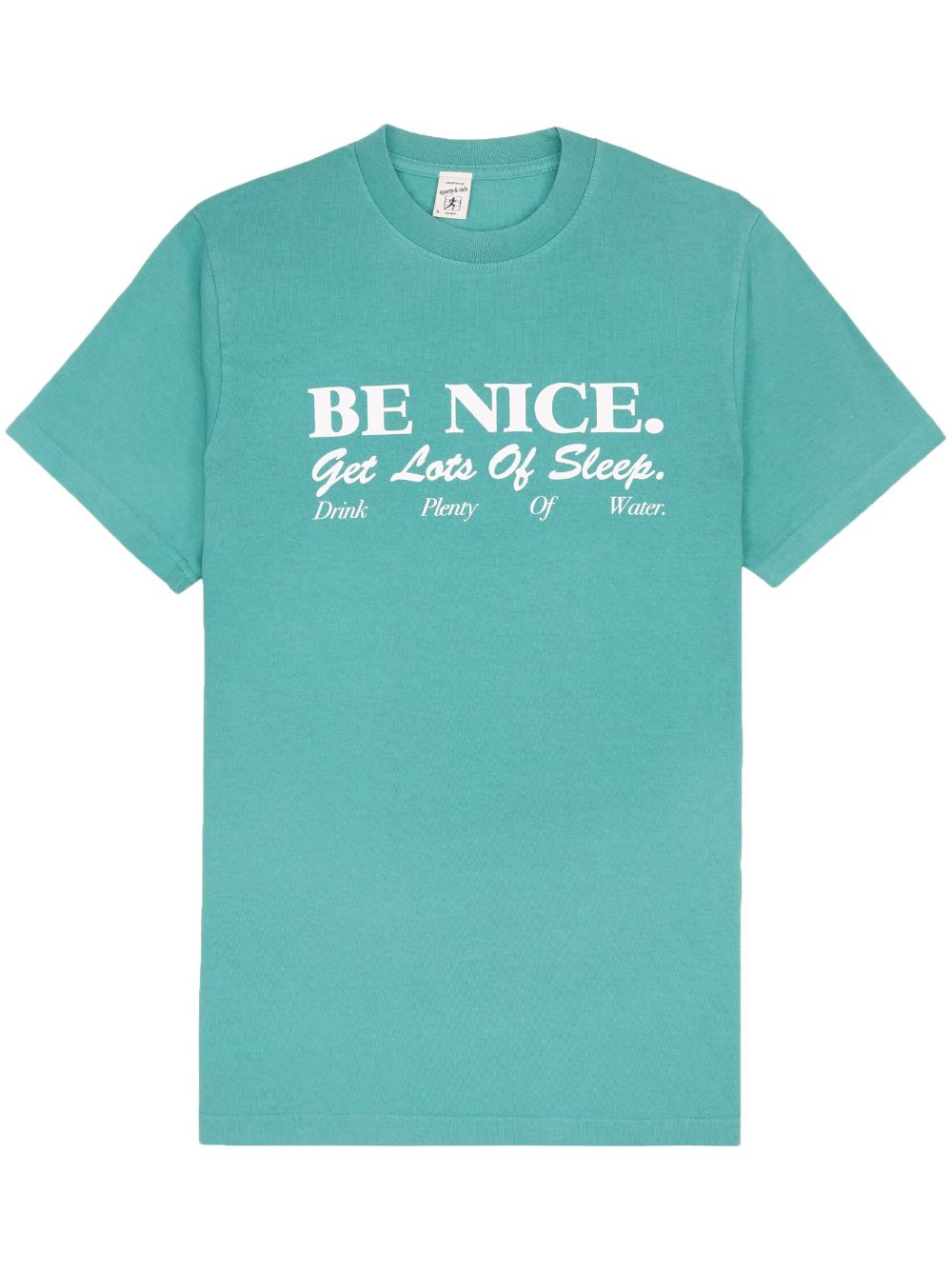 Sporty And Rich Be Nice Cotton T-shirt In Blue