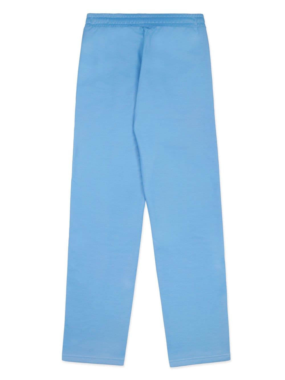Shop Sporty And Rich Runner Logo-print Track Pants In Blue