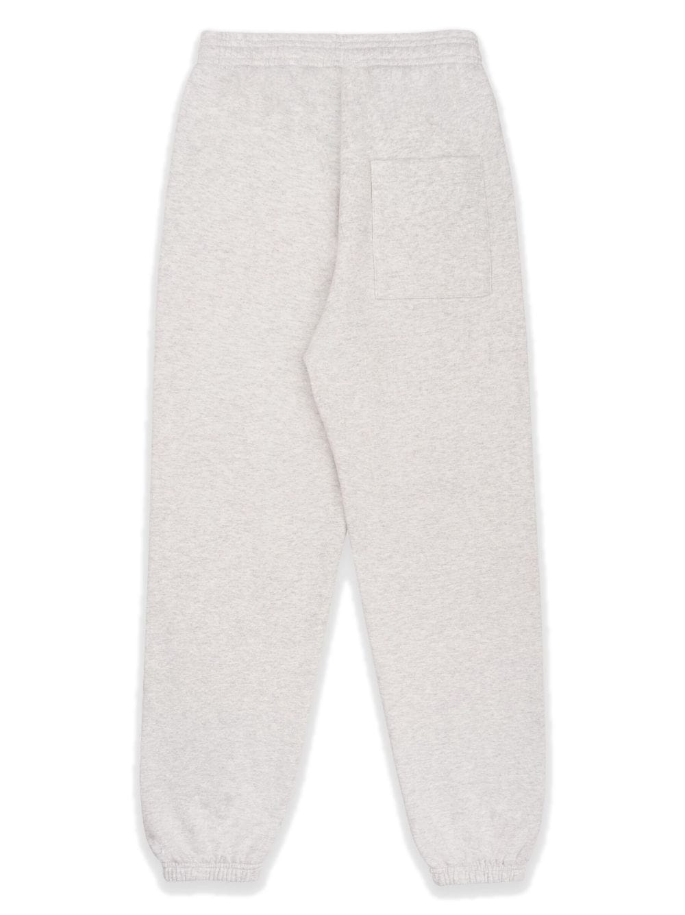 Shop Sporty And Rich Logo-print Cotton Track Pants In Grey