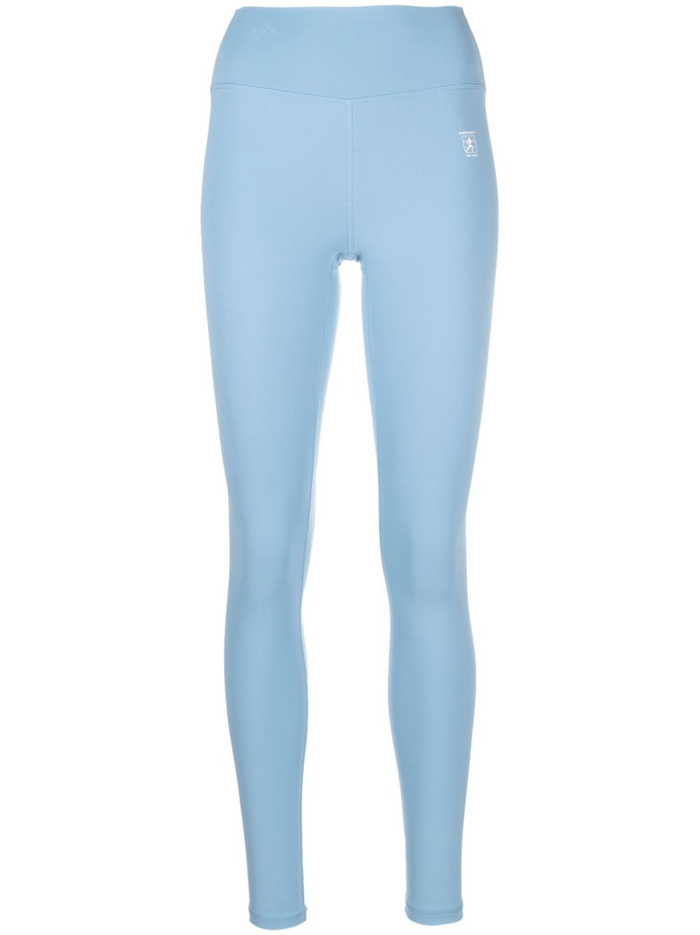 Sporty & Rich Runner logo-print leggings - Blue