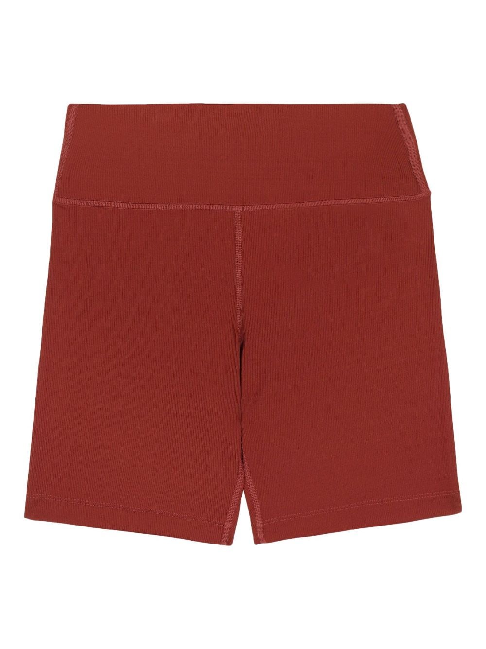 Shop Sporty And Rich Logo-print Elasticated-waistband Biker Shorts In Red