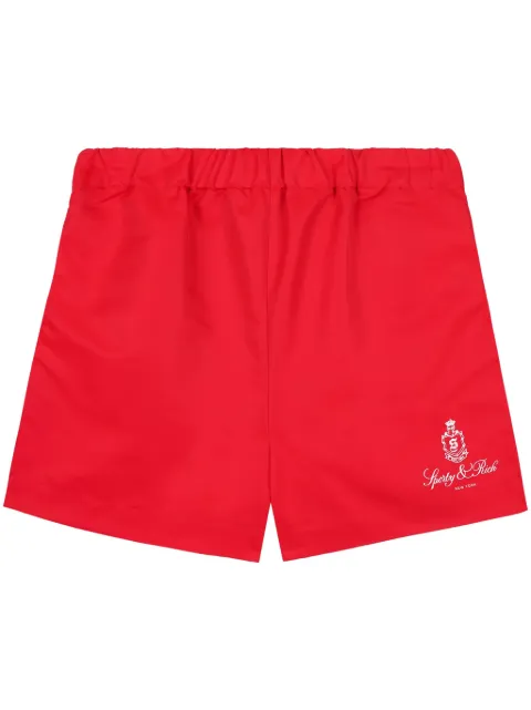 Sporty & Rich Vendome logo-print shorts