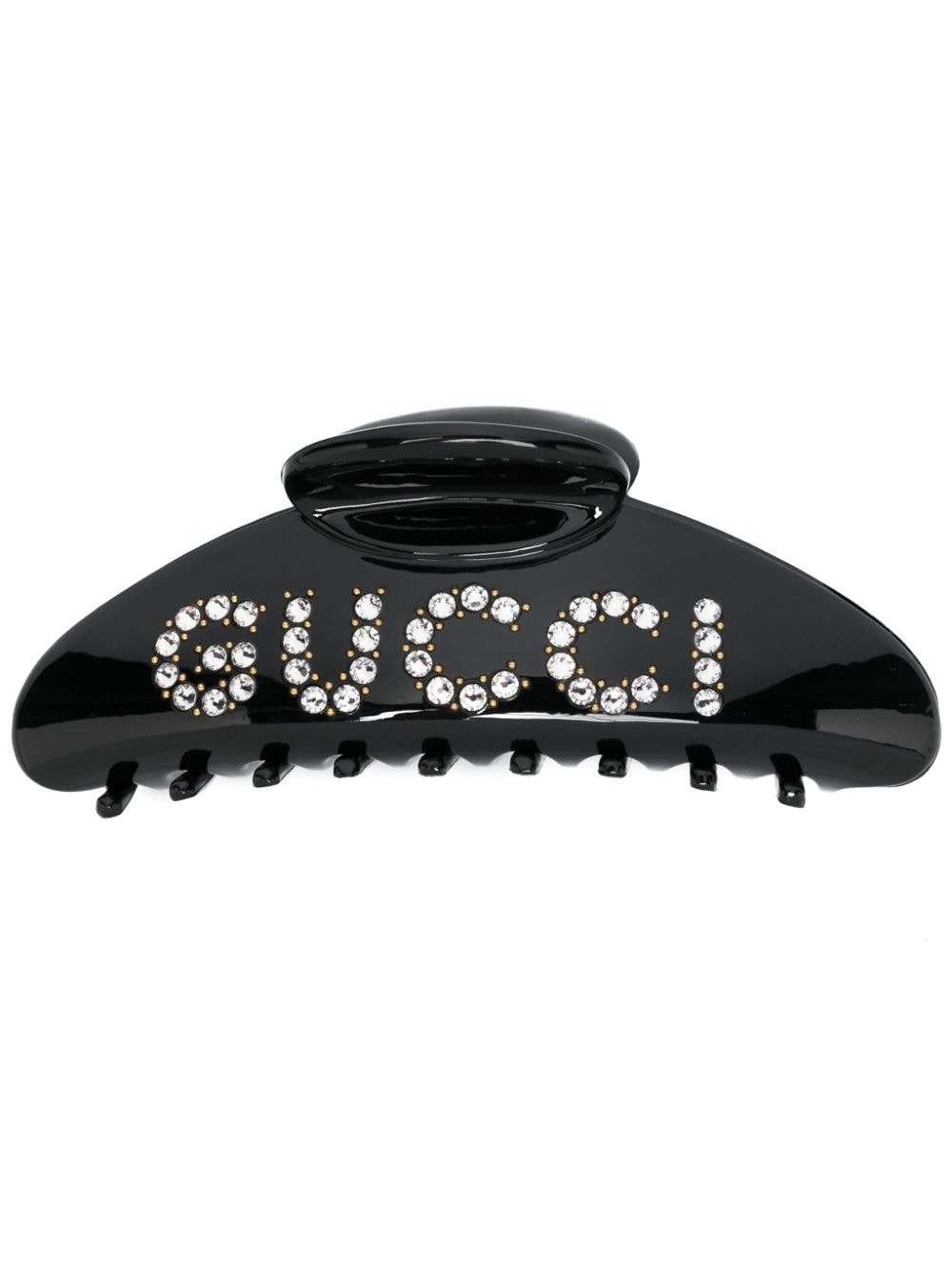 Image 1 of Gucci rhinestone-logo hair clip