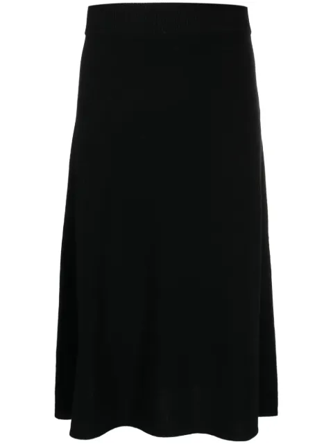 Yves Salomon flared knitted skirt