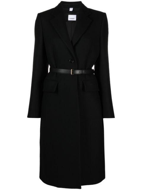 Cheap Burberry long single-breasted coat Women