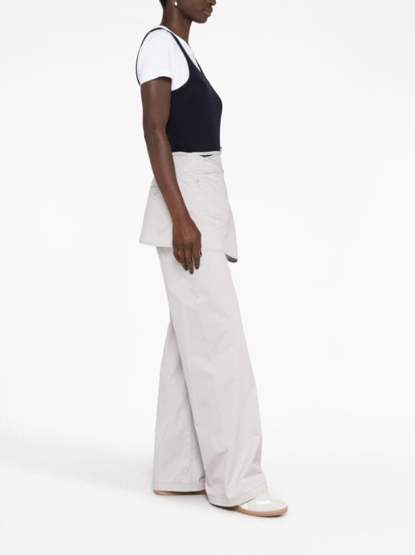 Low Classic Layered wide-leg Skirt Trousers - Farfetch