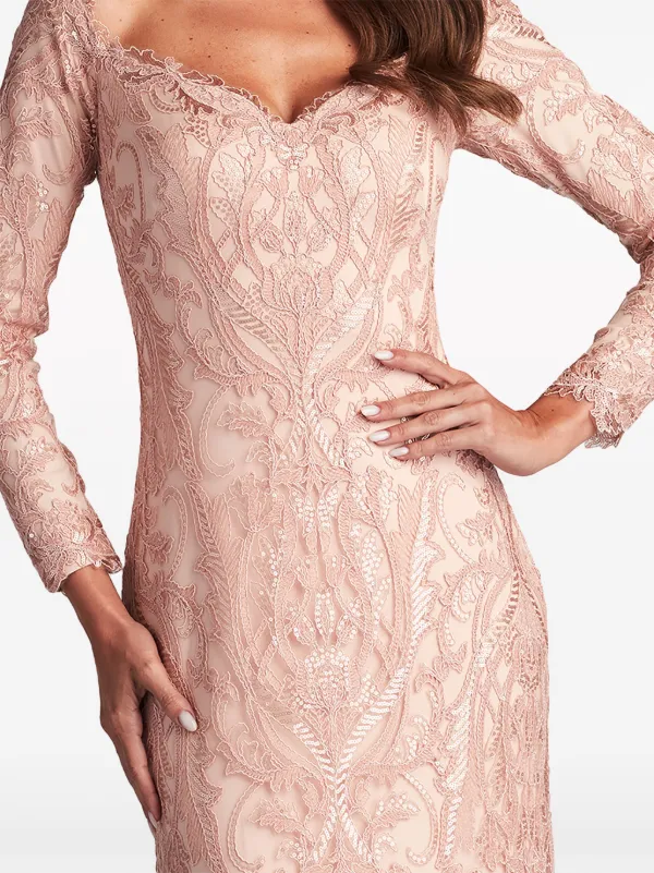 Tadashi shoji rose gold hot sale dress
