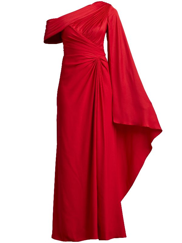 Tadashi shoji one shoulder sales gown