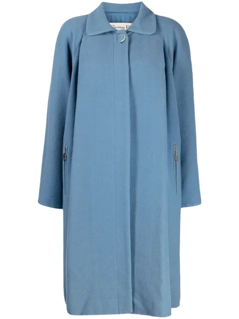 Christian Dior 1990-2000 pre-owned long raglan sleeves flared coat