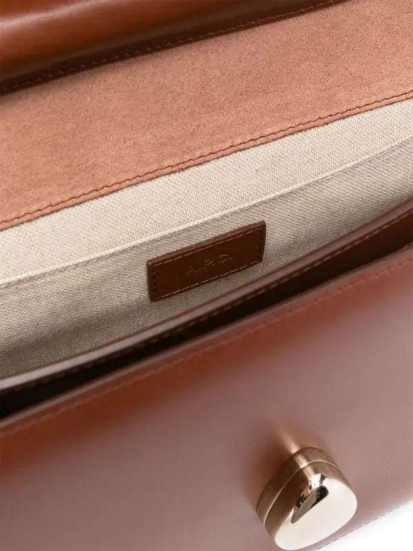 ショルダーバッグ・ポシェット Astra Small Crossbody - A.P.C. - Leather - Beige Astra Small bag | Suede calfskin and smooth leather | A.P.C.