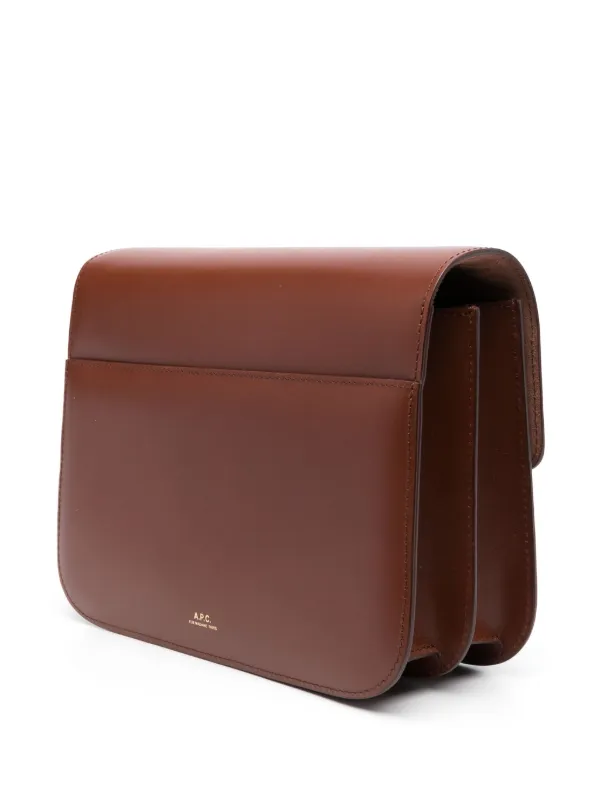 A.P.C. Astra Leather Shoulder Bag | Brown | FARFETCH