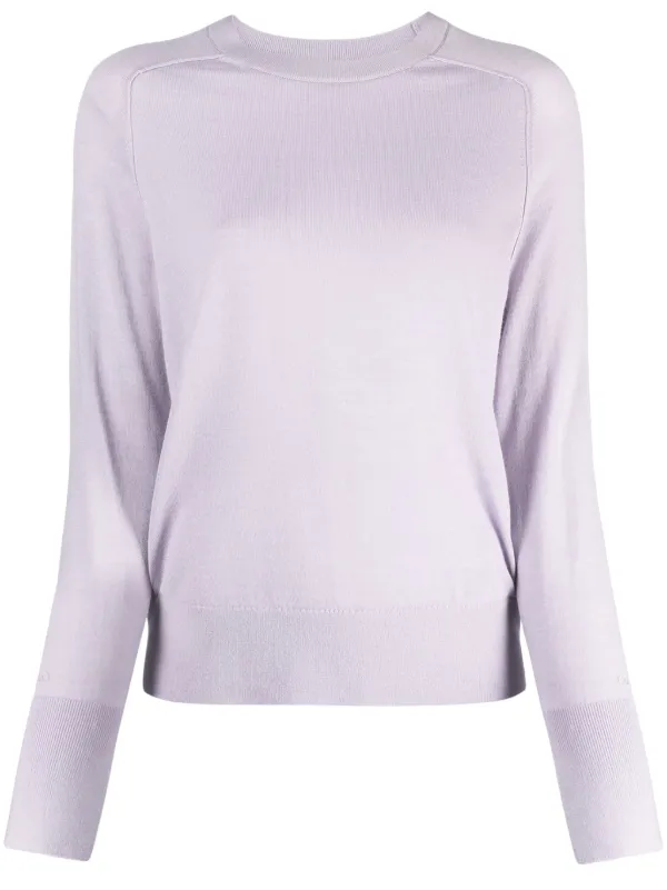 Calvin Klein Fine-knit Wool Jumper in VK8 Lilac Dusk