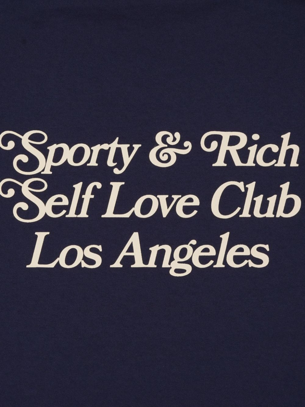 Shop Sporty And Rich Self Love Club Cotton T-shirt In Blue