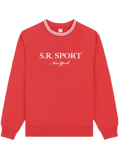 Sporty & Rich sudadera con cuello redondo y logo estampado