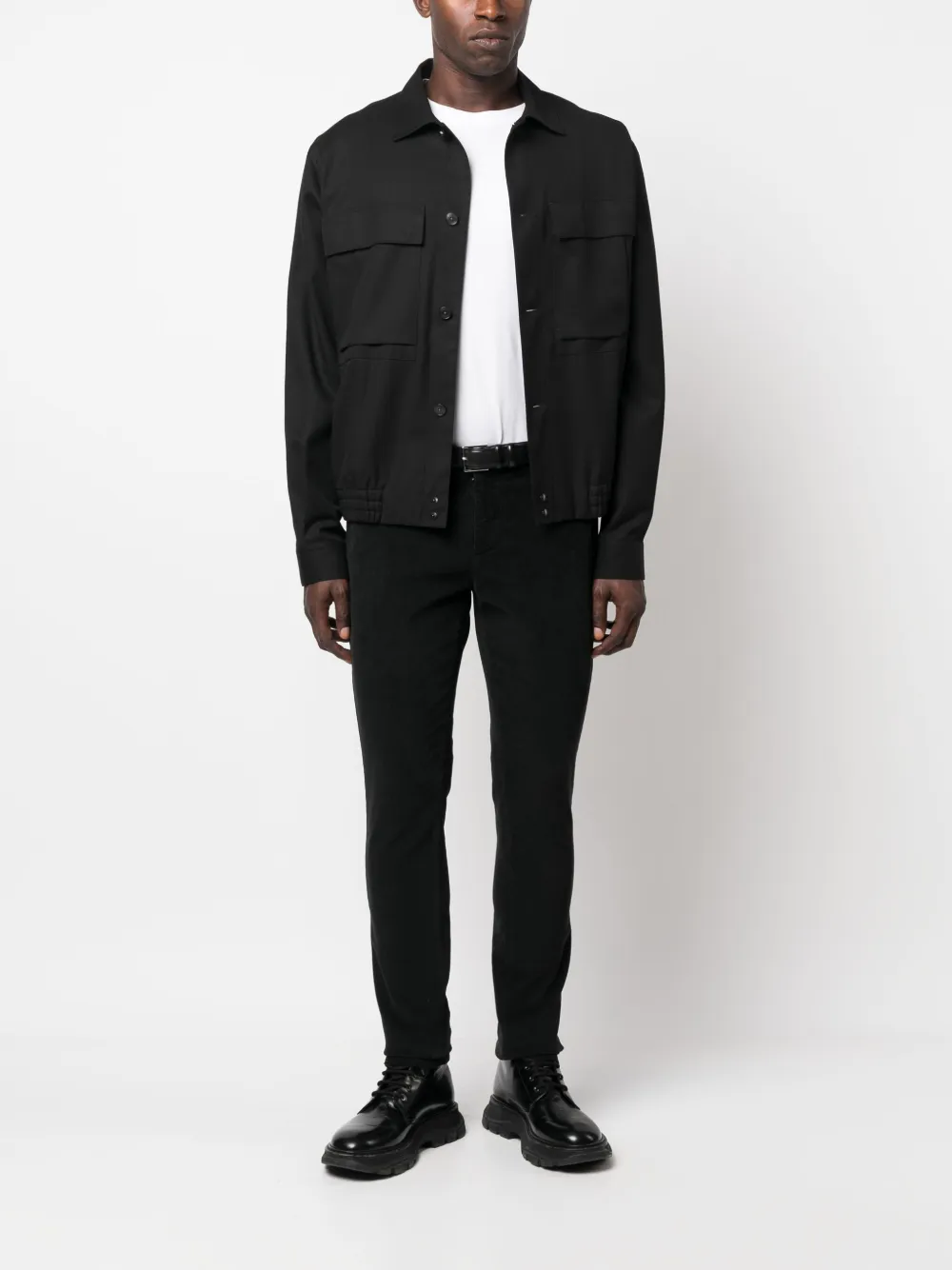 DONDUP corduroy cotton trousers - Zwart