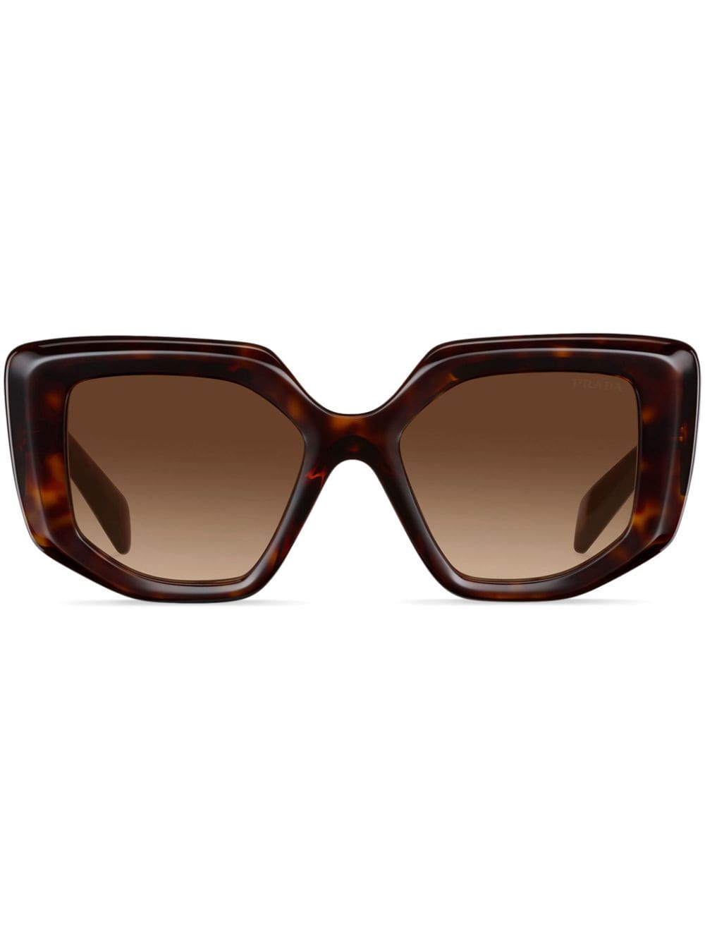 Prada Symbole Oversize-frame Sunglasses In Brown