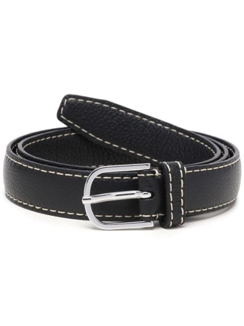 TOTEME stitch-detail leather belt