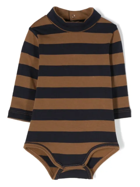 TEDDY & MINOU stripe-print long-sleeve bodysuit