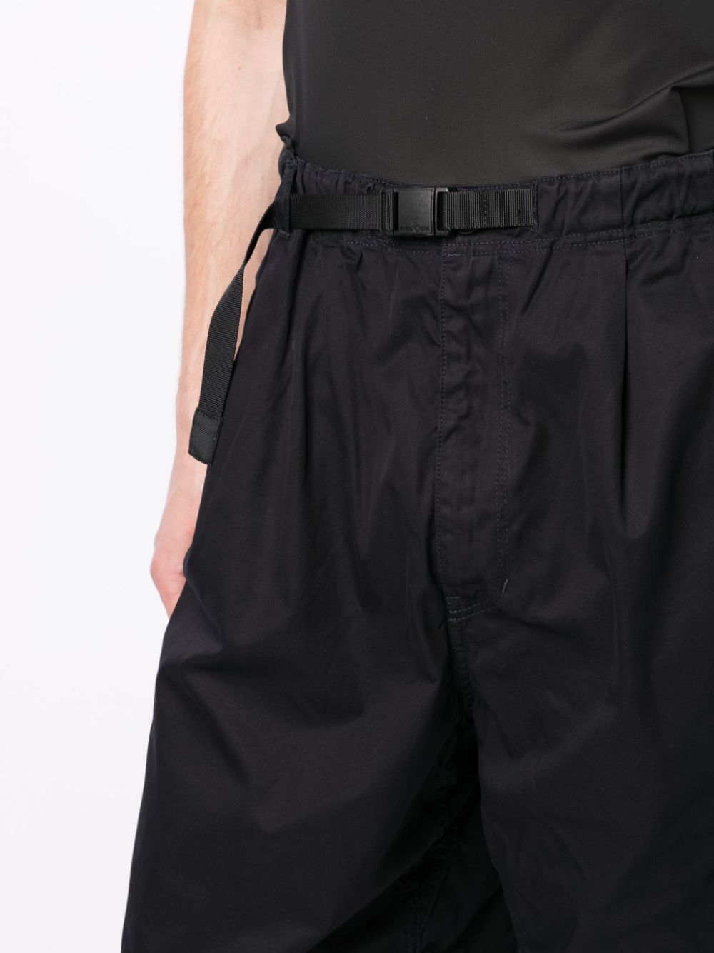 Shop Comme Des Garçons Homme Deux Pleat-detail Cotton Shorts In Black