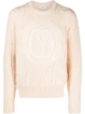 Bally intarsia-knit logo wool jumper - Neutrals