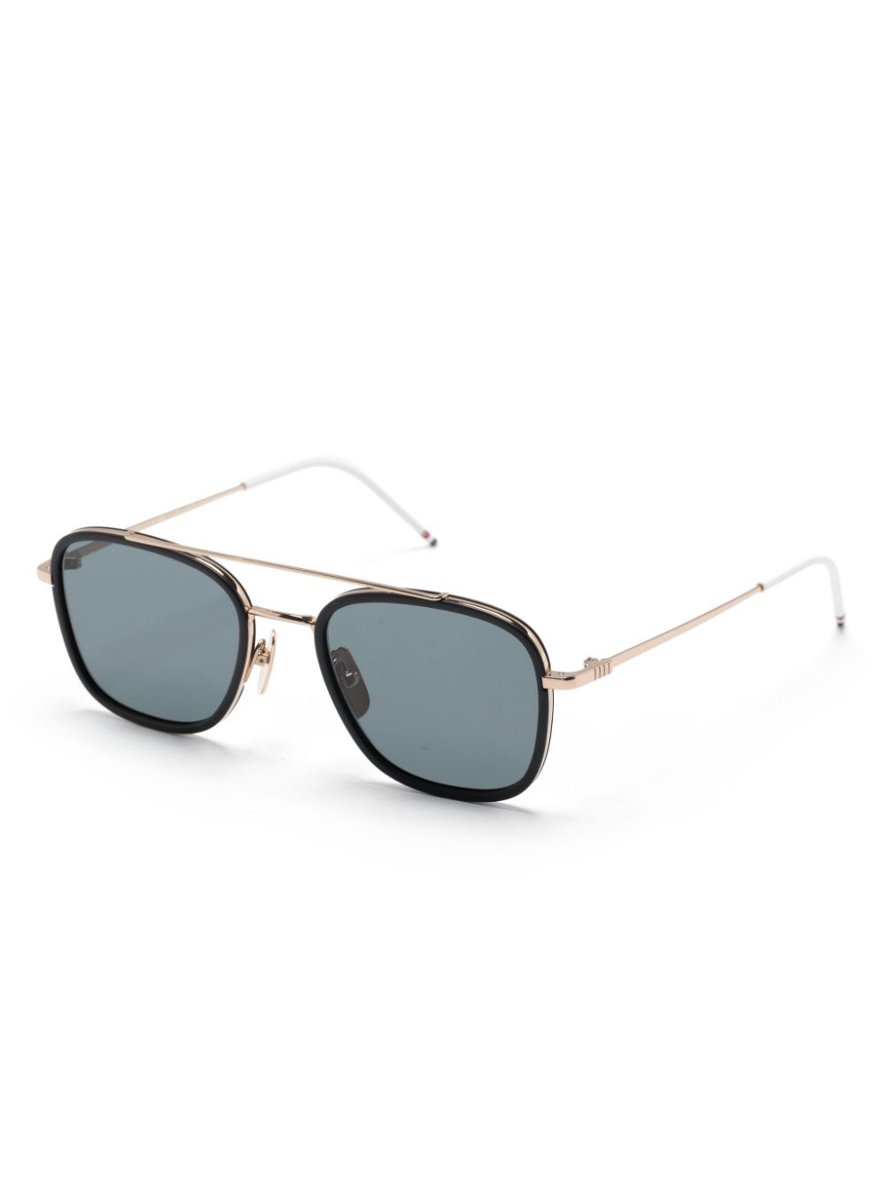 Thom Browne square-frame sunglasses - Zwart