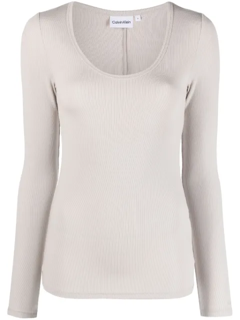 Calvin Klein ribbed stretch top