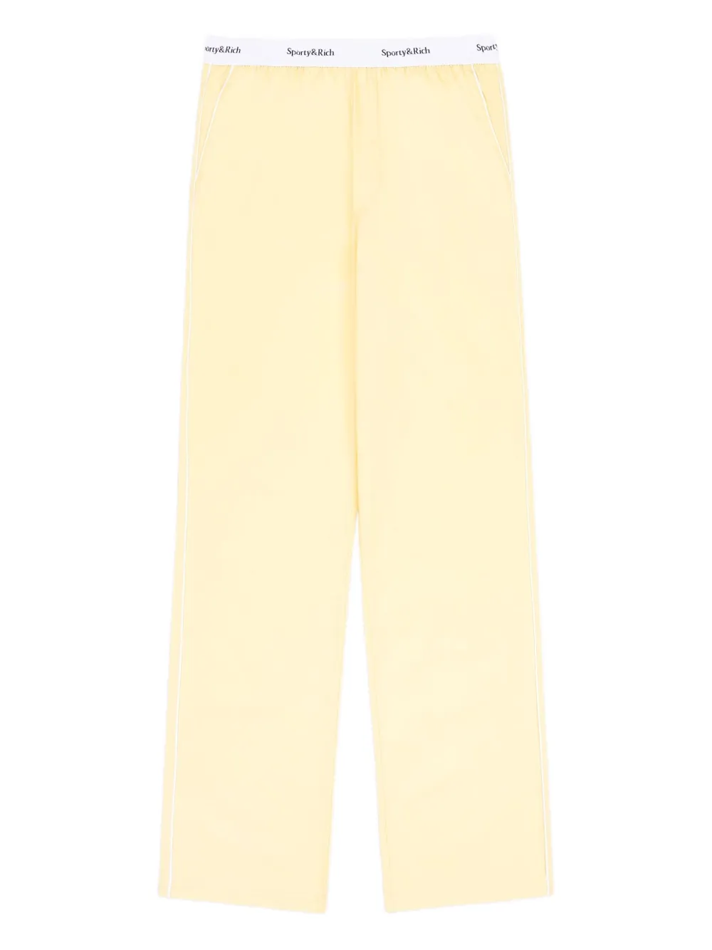Sporty & Rich logo waistband pyjama bottom - Yellow