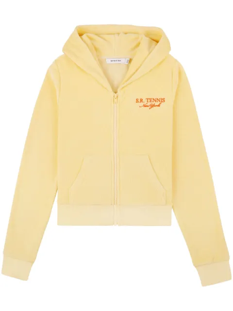 Sporty & Rich Tennis terrycloth-effect hoodie