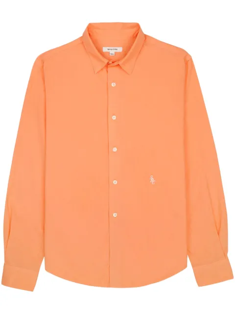 Sporty & Rich SRC logo-embroidered cotton shirt