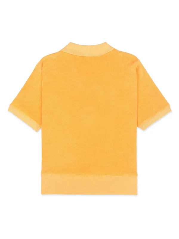 Sporty & Rich NY Tennis Club terry-effect Polo Shirt | Orange